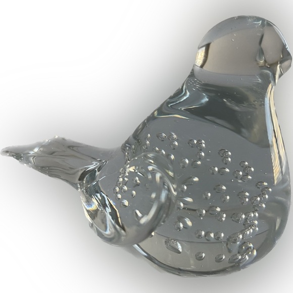 Glass Bird Paper weight w/Bubbles​ - Picture 7 of 10
